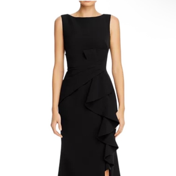 ELIZA J: Ruffle Front Gown size 4 - Picture 3 of 16